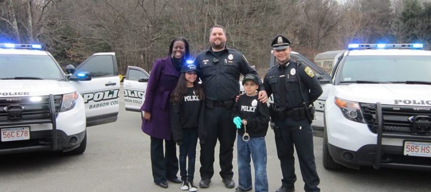 Babson College Police Department Gives Back with Big Brothers Big Sisters Day